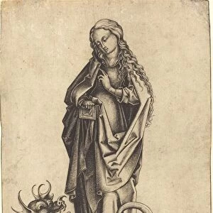 Saint Margaret, c. 1480 / 1490. Creator: Israhel van Meckenem