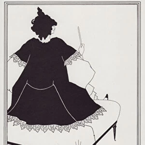 Salome on [a] Settle, 1893. Creator: Aubrey Beardsley