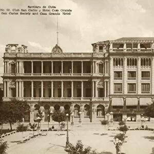 Santiago de Cuba - San Carlos Society and Casa Granda Hotel, c1920s. Creator: Unknown