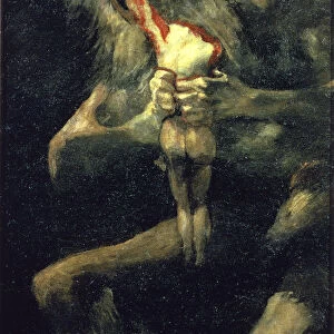 Saturn devouring one of his children by Francisco de Goya