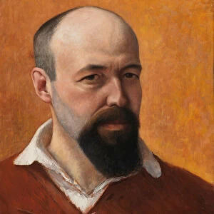 Self-Portrait, 1914. Creator: Simberg, Hugo (1873-1917)