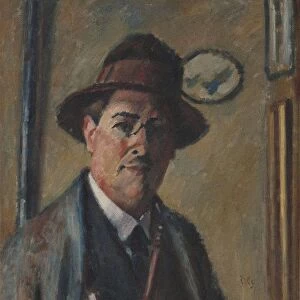 Self-Portrait with a pipe