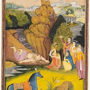 Shirin and Farhad, c. 1810. Creator: Amar Das Bhatti (Indian, active 1800s), attributed