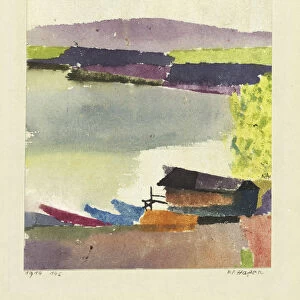 Small harbour (Kleiner Hafen), 1914. Artist: Klee, Paul (1879-1940)