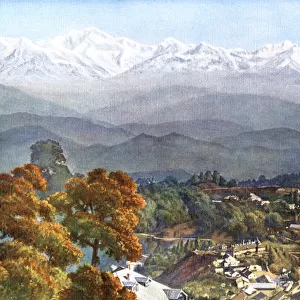 The snows from Jalapahar, Darjeeling, India, early 20th century