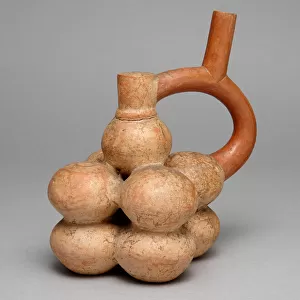 Spout Vessel in Form of a Stack of Globular Fruits, A. D. 250 / 500. Creator: Unknown