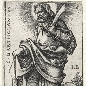 St. Bartholomew, 1545-1546. Creator: Hans Sebald Beham (German, 1500-1550)