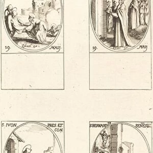 St. Potentiana; St. Dunstan; St. Yvo; St. Bernardinus of Siena. Creator: Jacques Callot
