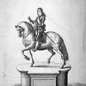 Statue of King Charles I, located at Charing Cross, Westminster, London, c1700. Artist