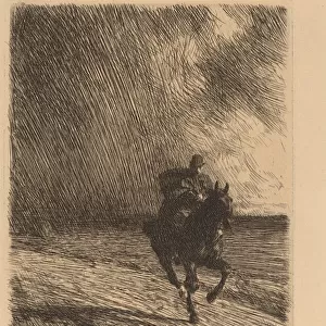Storm, 1891. Creator: Anders Leonard Zorn