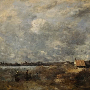 Stormy Weather. Pas de Calais, c. 1870. Artist: Corot, Jean-Baptiste Camille (1796-1875)
