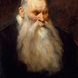 Study Head of an Old Man with a White Beard, ca. 1617-20. Creator: Anthony van Dyck
