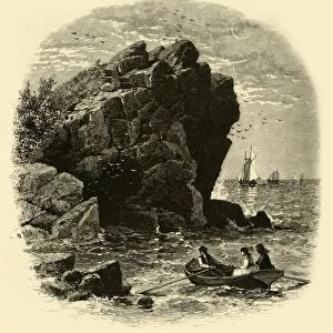 Swallows Cave, Nahant, 1874. Creator: John Douglas Woodward