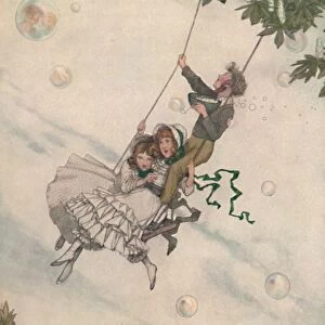 The Swing Moves and the Bubbles Fly Upward, c1930. Artist: W Heath Robinson