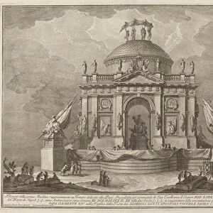 A Temple Dedicated to Peace, for the "Chinea"Festival, 1773