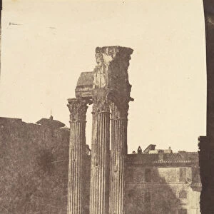 Temple of Jupiter Tonans, Rome, 1850s. Creator: Unknown