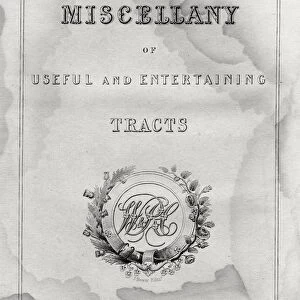 Title page of Chamberss Miscellany of Useful and Entertaining Tracts