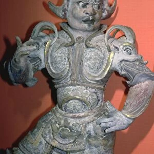 A tomb guardian or lokopala, protector of the dead, Tang dynasty, China, 618-906