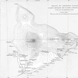 Track of Journey from Cape Evans to Cape Crozier - June 27th to August 1st 1911, (1913)