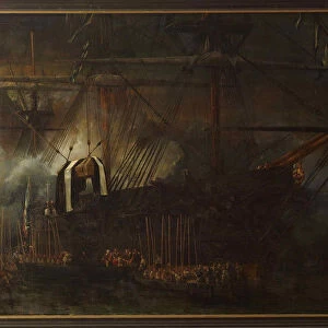 Transfer of Napoleons ashes on board of the frigate La Belle Poule, 15 october 1840, 1843