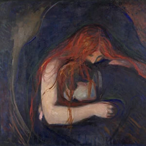 The Vampire (Love and Pain). Artist: Munch, Edvard (1863-1944)