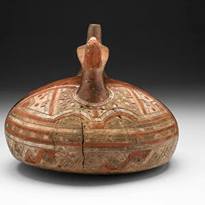 Vessel with Abstract Feline Mask and Bird-Head Spout, 650 / 150 B. C. Creator: Unknown