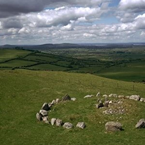 View of Cairns in the Loughcrew hills