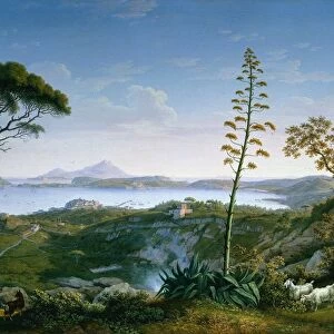 View of the Gulf of Pozzuoli from Solfatara, 1803. Creator: Philipp Hackert (German, 1737-1807)