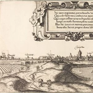 View of Nuremberg from the East [left section], 1552. Creator: Hans Sebald Lautensack