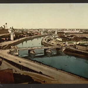 View of Zamoskvorechye (Panoramic view of Moscow), 1890s