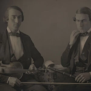 Violinist and Flute Player, ca. 1847