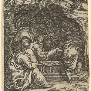 The Virgin of Sorrows: The Entombment; one of nine surrounding compartments from the Vi