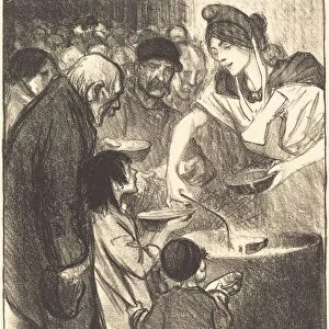 Waiting (En attendant), 1895. Creator: Theophile Alexandre Steinlen