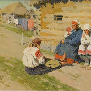 Waiting In the Sun, 1894. Artist: Vinogradov, Sergei Arsenyevich (1869-1938)