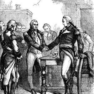 Washington taking leave of his old comrades, 1783 (c1880)