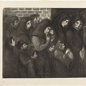 The Widows of Courrieres, 1909. Creator: Theophile Alexandre Steinlen