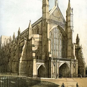 Winchester Cathedral, Hampshire, c1870. Artist: Stannard & Son