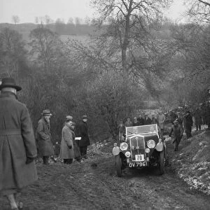 Wolseley Patrick Hornet Special of TL Langford at the Sunbac Colmore Trial, Gloucestershire, 1933