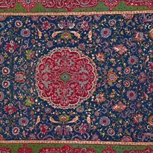 Woollen Carpet, Enriched with Gold and Silver Thread. Persian; Late 16th Century, 1903