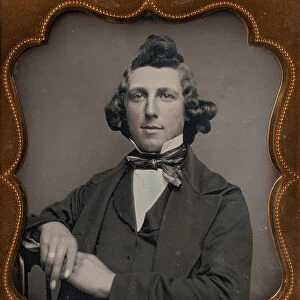 Young Man with Curled Hair, 1850s. Creator: Unknown