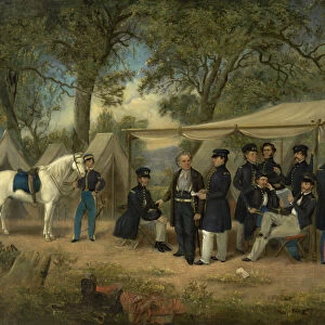 Zachary Taylor at Walnut Springs, 1847. Creator: William Garl Browne