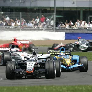 2005 British Grand Prix, Juan Pablo Montoya (Col), McLaren-Mercedes, Silverstone, Grand Prix, 10th July 2005. World copyright: Jakob Ebrey/LAT Photographic