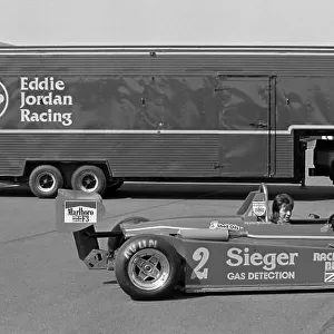 BF3 1983: Martin Brundle Eddie Jordan Racing shoot
