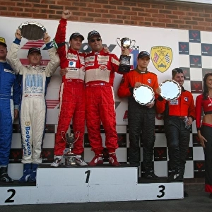 British GT Championship: 1st: Tim Mullen / Chris Niarchos Scuderia Ecosse, centre