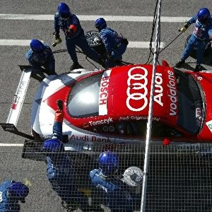 Pitstop practice of Martin Tomczyk (GER), s line Audi Junior Team, Abt-Audi TT-R