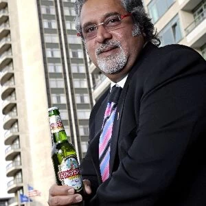 Vijay Mallya Portraits: Vijay Mallya, Force India F1 Team co-owner and Chairman of the United Breweries Group and Kingfisher Airlines