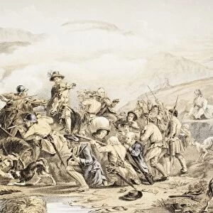 The Battle Of Drumclog, 1 June 1679, At High Drumclog, In South Lanarkshire, Scotland. From The Scots Worthies According To Howies Second Edition, 1781. Published 1879