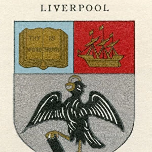 Coat of arms of the Diocese of Liverpool. From Cathedrals, published 1926