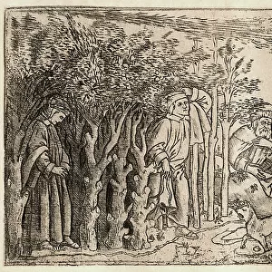 Engraving Depicting Inferno Dante's Divine Comedy