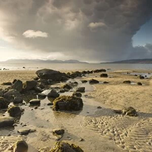 Isle Of Arran, Argyll And Bute, Scotland; Beach At Low Tide